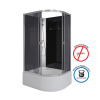Душевая кабина Niagara Eco E110/80/40L/TN/BK 110х80 асимметричная без крыши ориентация левая